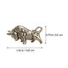 2pcs Brass Bull Figurine Chinese Zodiac Ox Year Mascot Lucky Cow New Year Spring Festival Xmas Desktop Decoration view 2
