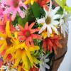Indoors and Outdoors Decoration Metal Chain Hanging Basket Fake Flowers Artificial Daisy (Big Basket) view 4