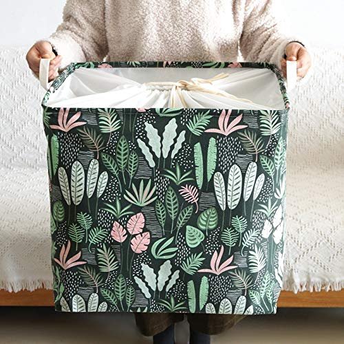 Cube Fabric Folding Multiple Use Storage Basket for Kids Toys Organizer Clothes Storage Box Travel Bag Laundry Household Basket Super Large (Size : 1)