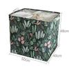 Cube Fabric Folding Multiple Use Storage Basket for Kids Toys Organizer Clothes Storage Box Travel Bag Laundry Household Basket Super Large (Size : 1) view 2