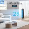 Dreo Tower Fan for Bedroom, Upgraded DC 9 Speeds 25dB Ultra-Quiet Floor Fan, 90 Oscillating Fans with 28ft/s Velocity, 12H Timer, Standing Fan, Bladeless Fan Powerful for Home Office Room view 2