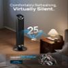 Dreo Tower Fan for Bedroom, Upgraded DC 9 Speeds 25dB Ultra-Quiet Floor Fan, 90 Oscillating Fans with 28ft/s Velocity, 12H Timer, Standing Fan, Bladeless Fan Powerful for Home Office Room view 3