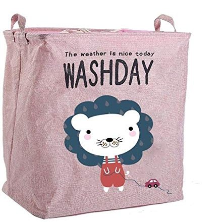SSLA New Large Laundry Basket 75L Foldable Laundry Hamper with Drawstring Cover Water-Proof Dust-Proof Linen Clothes Multiple Use Storage Basket (Color : 1)
