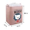SSLA New Large Laundry Basket 75L Foldable Laundry Hamper with Drawstring Cover Water-Proof Dust-Proof Linen Clothes Multiple Use Storage Basket (Color : 1) view 2