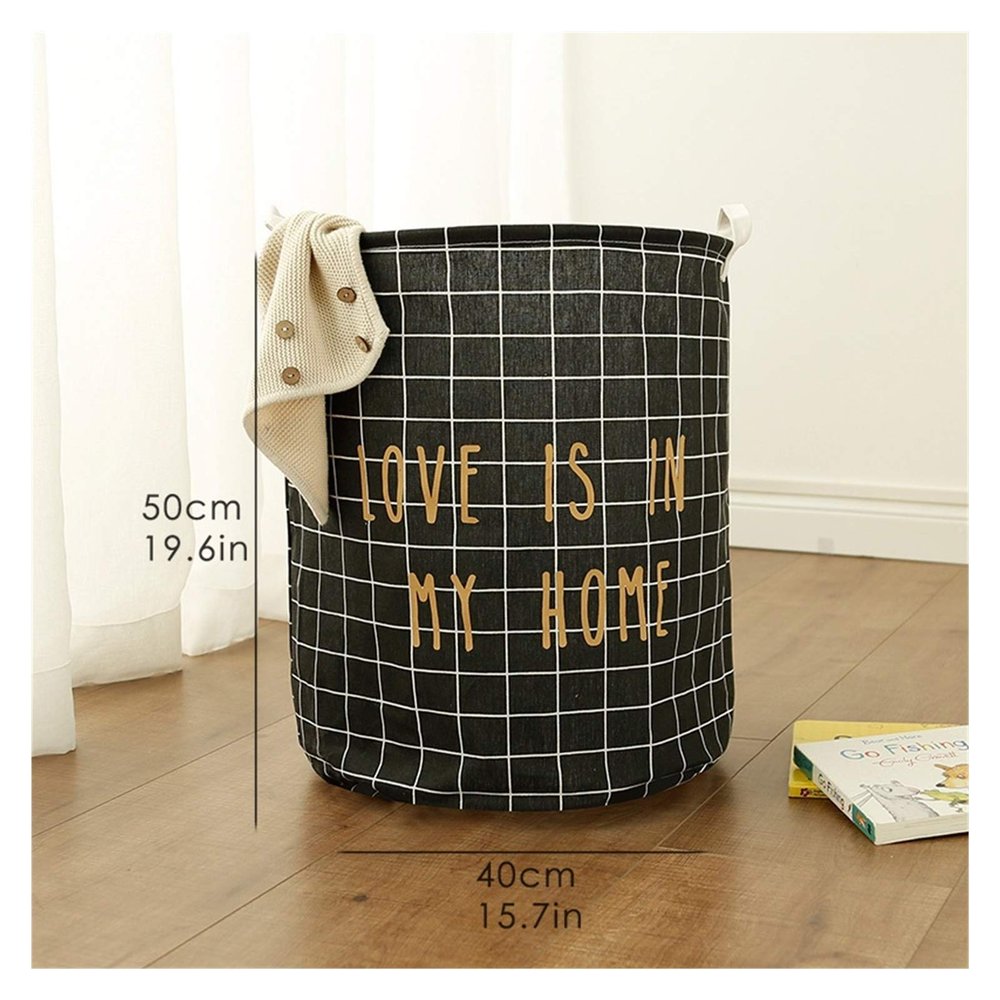 Laundry Basket Super Large Storage Baby Toy Washing Dirty Clothes Sundries Box Organizer Bin Folding Waterproof Cotton Picnic (Size : Two)