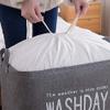 SSLA New Large Laundry Basket 75L Foldable Laundry Hamper with Drawstring Cover Water-Proof Dust-Proof Linen Clothes Multiple Use Storage Basket (Color : 4) view 3
