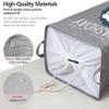 SSLA New Large Laundry Basket 75L Foldable Laundry Hamper with Drawstring Cover Water-Proof Dust-Proof Linen Clothes Multiple Use Storage Basket (Color : 4) view 4