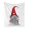 Ambesonne Gnome Soft Flannel Fleece Throw Blanket, Nordic Tonttu Myth Finnish Creature Nisser Scandinavian Folklore Print, Cozy Plush for Indoor and Outdoor Use, 70" x 90", Grey Ruby view 1