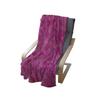 Ambesonne Abstract Throw Blanket, Geometrical Theme Star Patterns from Circular Shapes, Flannel Fleece Accent Piece Soft Couch Cover for Adults, 50" x 70", Dark Magenta Magenta view 4