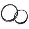 MY SWANKY HOME Large Open Black Nickel Rings Sculpture Set 2 Circles O Shape Modern Geometric view 4