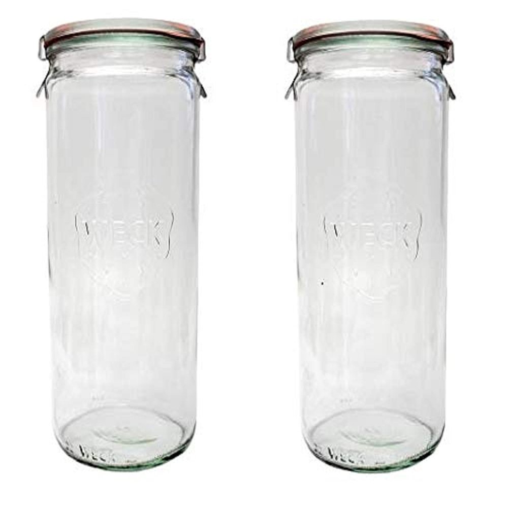 Weck Jars 908 1 Liter - Pack of 2 Glass Jars