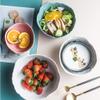 bowl Irregular soup salad, home breakfast dessert, large fruit salad, 400ml, 800ml, 1500ml (Color : White, Size : 1500ml) view 3
