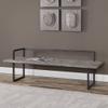 MY SWANKY HOME Elegant Reclaimed Solid Wood Bench Minimalist Open Metal Frame Black 80 in Long view 2
