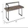 MY SWANKY HOME Elegant Reclaimed Solid Wood Bench Minimalist Open Metal Frame Black 80 in Long view 3