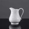 Ceramic Vase White Relief Living Room Dining Table Office Bedroom TV Cabinet Porch Worktop Vase Dried Flower Simulation Flower Decoration Vase 40 x 21 cm view 2