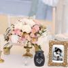 Lohat Cremation Urns, White/Black Paw Print Heart Pets Cremation Urns Screw Cover Ashes Holder Memorial Jewelry view 2