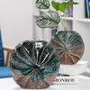 Ceramic Vase Living Room Office Desk Vase Irregular Bottle Mouth Dried Flowers Simulation Flower Decorative Vase 24 x 22.6 x 12.7 cm, 17.7 x 16.5 x 10.8 cm, Pack of 2 view 2