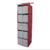 Covermates Keepsakes Hanging Closet Organizer Set - Heavy Duty Material, Sturdy Interior Shelves, Includes Trays with Dividers - Closet Storage, Scarlett Red view 1