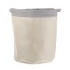 Cabilock Rope Storage Basket for Laundry Toys Home Textiles Lightweight Double Handles Multi-functional Organizer for Bathroom Bedroom Nursery Grey view 1