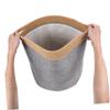 Cabilock Rope Storage Basket for Laundry Toys Home Textiles Lightweight Double Handles Multi-functional Organizer for Bathroom Bedroom Nursery Grey view 3