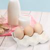 AbbyCindy 6 Cups Egg Tray Serveware, Eggs Dispenser, Egg Holder Set Kitchen Restaurant Fridge Storage Decorative Accessory (White,2 pack) view 4