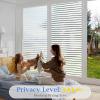 VIseeko Window Privacy Film, Blinds Style Frosted Vinyl for Glass Windows Decorative Static Cling Anti Uv Film for Home,Glass Door,Bathroom,Office 35.4x157.5 view 3