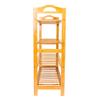 Cimiva Concise 12-Batten 4 Tiers Bamboo Shoe Rack,Useful Shoe OrganizerShoe Cubby Perfect for Bedroom, Entryway, Hallway or Living Room (Wood Color) view 4