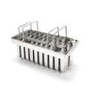 20PCs Stainless Steel Ice Lolly Molds Popsicle Molds, Professional Round Head Grooved Ice Pop Molds Popsicles Maker Ice Cream Stick Holder Stick Mold view 3