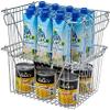 blitzlabs Stackable Wire Metal Baskets Storage Bins Fruit Vegetable Organization Pantry Cabinet Metal Bin for Kitchen Pantry Freezer Cabinet, Set of 6 view 4