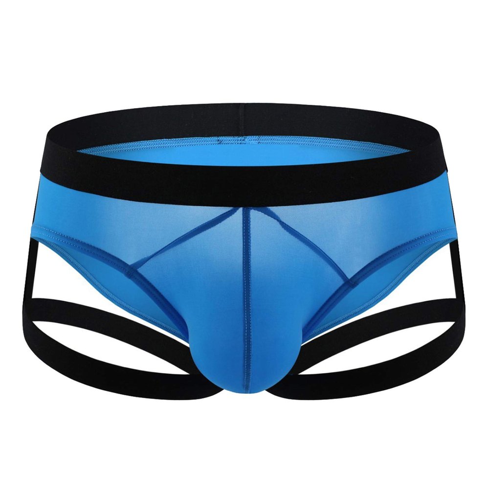 Andongnywell Mens Underwear Sexy T-Back underpants Knickers Lingerie Blue