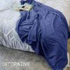 Double Brushed Reversible Knitted Throw Blanket Large 60 X 80 for Couch Sofa Bed Unique Waffle Design Luxurious Plush Cozy Touch Indigo Blue Soft Blanket Microfiber Breathable Durable Fluffy Blanket view 4