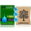 Airganic Natural Moisture Absorber Dehumidifier Bags (1-Pack) Plant & Mineral Desiccant Pouches for Closet, Car, Gun Safe, RV, Bathroom Reusable Mini Humidity & Odor Control view 1