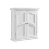 Thaweesuk Shop New White Wooden Medicine Cabinet Organizer Storage Shelf Bathroom Wall Mount 2 Doors Kitchen Drawers Cupboard Floor Rack Toilet MDF Chipboard Wood 8" L x 22" W x 24" H view 1