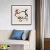 bestdeal depot Chinese Ink Painting of Flowers Framed Canvas Wall Art Prints for Living Room,Bedroom Framed Artwork Decoration Ready to Hang - 24"x24" inches view 2