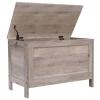HOOBRO Toy Box, Retro Wooden Look Storage Chest with Safety Hinge, Entryway Storage Bench Supports 220 lb, 29.9 x 15.7 x 18.9 Inches Toy Chest Organizer, Easy Assembly (Greige) BG75CW01G1 view 1