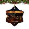 Umsufa Fort Worth Stockyards Texas USA Christmas Tree Ornament Travel Gift Souvenir 3 Inch Porcelain Double Side view 1