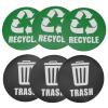 Yosoo 18Pcs Trash Sign, Environmental Label Recycle Trash Decal Stickers SelfAdhesive Trash Can Decor view 1