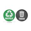 Yosoo 18Pcs Trash Sign, Environmental Label Recycle Trash Decal Stickers SelfAdhesive Trash Can Decor view 2