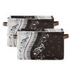 Storage Basket Cube Music Note Piano Key Large Collapsible Toys Storage Box Bin Laundry Organizer for Closet Shelf Nursery Kids Bedroom,15x11x9.5 in,2 Pack view 1
