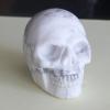 2'' Hand Carved Mixed Gemstone Crystal Skull Figurine Carving Home Decor (White Turquoise) view 1