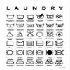 Posterazzi PDXST717LARGE Laundry Symbols Seven Trees Design Poster Print, 24 x 36, Multicolor view 1