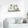 vidaXL Picture Frame Ledge Shelves 2 pcs Gray 31.5"x3.5"x1.2" MDF view 2