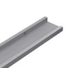 vidaXL Picture Frame Ledge Shelves 2 pcs Gray 31.5"x3.5"x1.2" MDF view 4