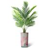 Artificial Tree in Contemporary Planter, Fake Areca Tropical Palm Silk Tree for Indoor and Outdoor Home Decoration - 66" Overall Tall (Plant Pot Plus Tree) view 2