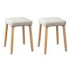 Daoyuan Solid Wood Dressing Stool,Home Office Chair,Ottoman Chair Fabric Shoes Bench Stackable Stools Living Room Bedroom Corridor Application view 1