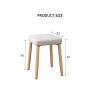 Daoyuan Solid Wood Dressing Stool,Home Office Chair,Ottoman Chair Fabric Shoes Bench Stackable Stools Living Room Bedroom Corridor Application view 2