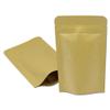 MITOB Mylar Bag Kraft Paper Foil Inner Self Standing Resealable Zipper Lock Pouch Food Stand Up Bags for Zip Packing Candy Lock (50, 3.5x5.5 inch) view 1