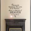 Wall Decal Heaven Love Home Inspiring Quote Vinyl Decor Black 22.5 in x 20 in gz502 view 2