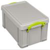 Really Useful Box Plastic Storage 9 Litre Recycled Dove Grey view 1