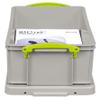 Really Useful Box Plastic Storage 9 Litre Recycled Dove Grey view 4